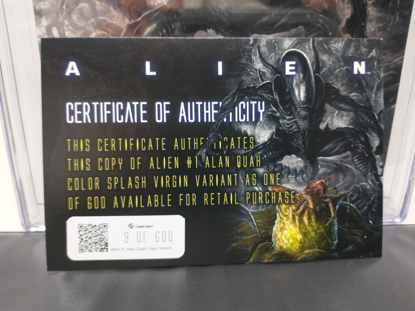 ALIEN #1 - MARVEL 2021 - CGC 9.8 - SIGNED SKETCH BY ALAN QUAH