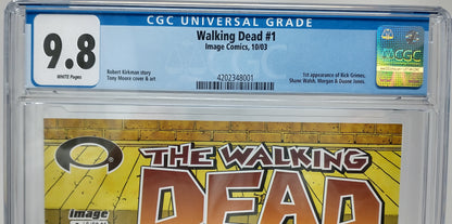 THE WALKING DEAD #1 - IMAGE 2003 - CGC 9.8 - 1ST RICK GRIMES APPEARANCE