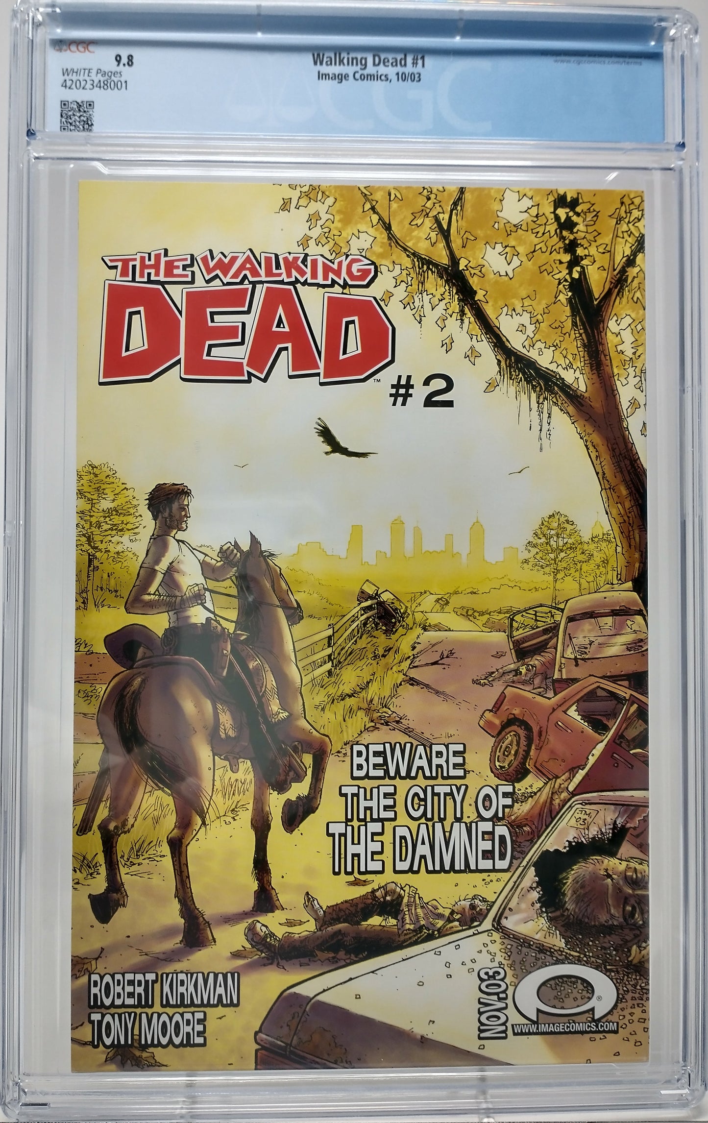THE WALKING DEAD #1 - IMAGE 2003 - CGC 9.8 - 1ST RICK GRIMES APPEARANCE