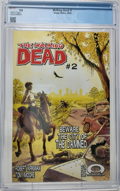 THE WALKING DEAD #1 - IMAGE 2003 - CGC 9.8 - 1ST RICK GRIMES APPEARANCE