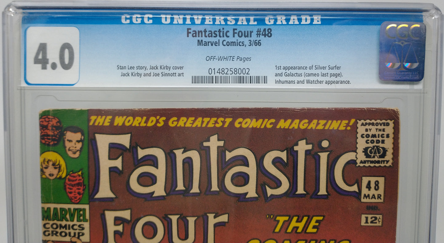 FANTASTIC FOUR #48 - MARVEL 1966 - CGC 4.0 - 1ST SILVER SURFER & 1ST GALACTUS CAMEO