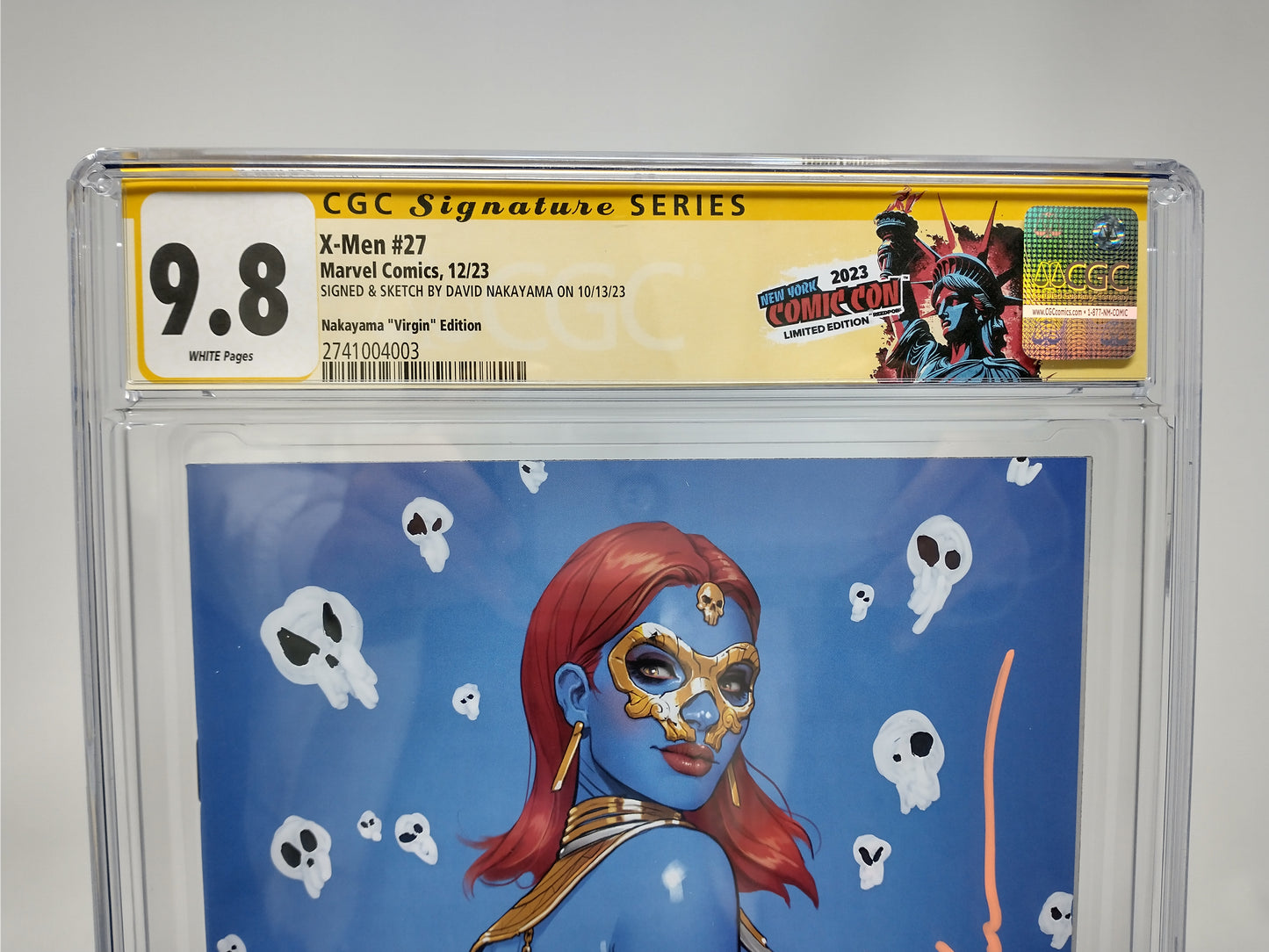 X-MEN #27 - MARVEL 2023 - CGC 9.8 - SIGNED & SKETECH BY DAVID NAKAYAMA D.NA