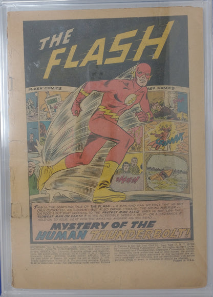 SHOWCASE #4 - DC 1956 - CGC NG - 1ST BARRY ALLEN - MISSING COVER