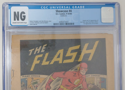 SHOWCASE #4 - DC 1956 - CGC NG - 1ST BARRY ALLEN - MISSING COVER