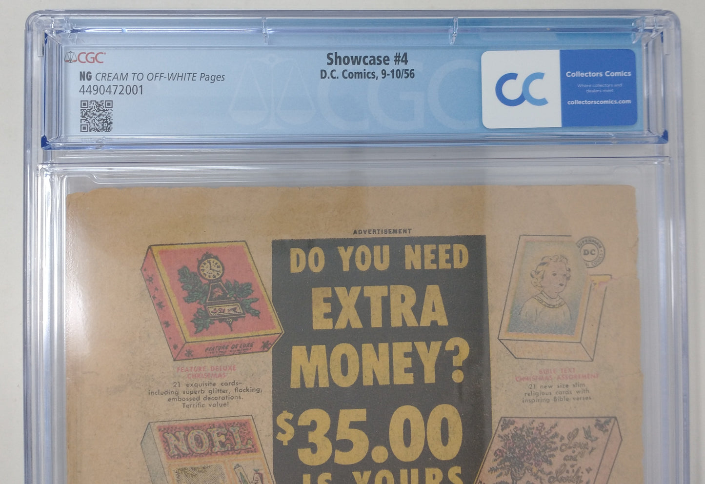 SHOWCASE #4 - DC 1956 - CGC NG - 1ST BARRY ALLEN - MISSING COVER