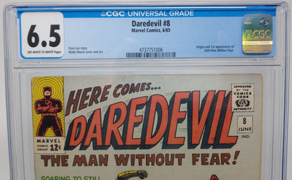 DAREDEVIL #8 - MARVEL 1965 - CGC 6.5 - 1ST STILT-MAN APPEARANCE