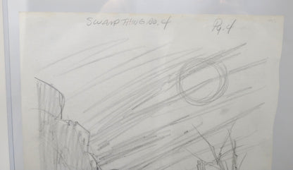 SWAMP THING #4 PRELIMINARY SKETCH BY BERNIE WRIGHTSON ORIGINAL ART