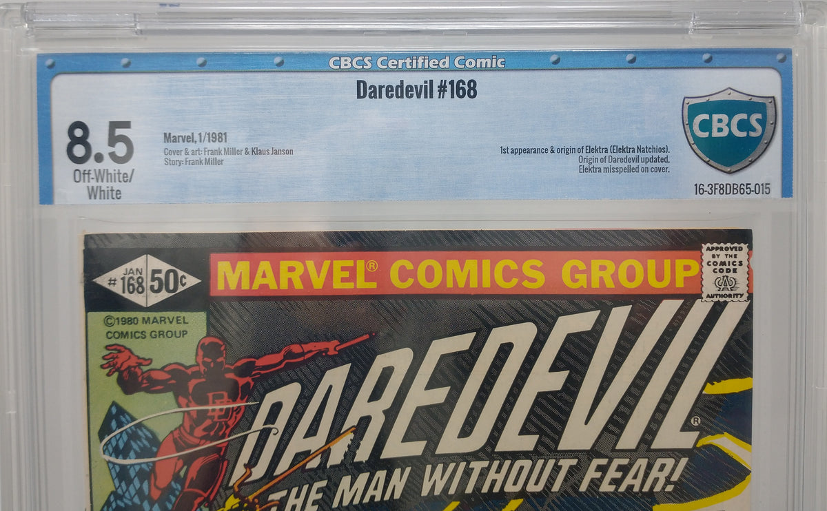 DAREDEVIL #168 - MARVEL 1981 - CBCS 8.5 - 1ST ELEKTRA APPEARANCE