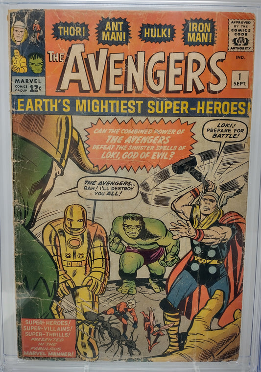 AVENGERS #1 - MARVEL 1963 - CGC 1.8 - 1ST AVENGERS APPEARANCE