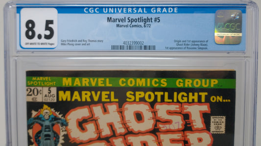 MARVEL SPOTLIGHT #5 - MARVEL 1972 - CGC 8.5 - 1ST GHOST RIDER
