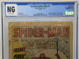 AMAZING SPIDER-MAN #1 - MARVEL 1963 - CGC NG - 2ND SPIDER-MAN, MISSING COVER