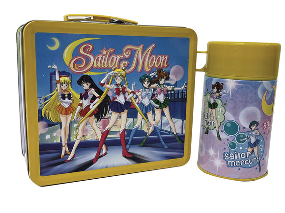 Tin Titans Sailor Moon Scout Lineup Px Lunchbox & Bev Cont 