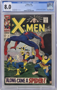 X-MEN #35 ~ MARVEL 1967 ~ CGC 8.0 ~ 1ST CHANGELING