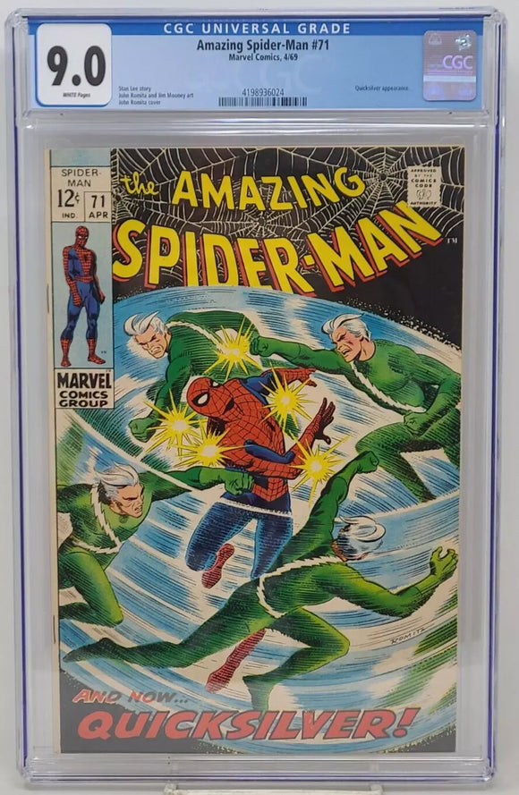AMAZING SPIDER-MAN #71 ~ MARVEL 1969 ~ CGC 9.0
