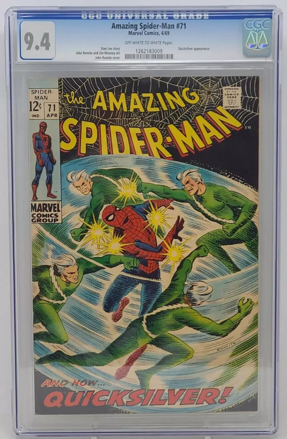 AMAZING SPIDER-MAN #71 ~ MARVEL 1969 ~ CGC 9.4
