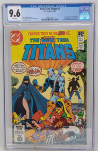 NEW TEEN TITANS #2 ~ DC 1980 ~ CGC 9.6