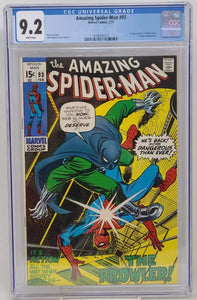 AMAZING SPIDER-MAN #93 ~ MARVEL 1971 ~ CGC 9.2