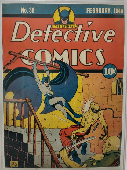 DETECTIVE COMICS #36 - DC 1940 - CGC 8.0 - ORIGIN 1ST HUGO STRANGE