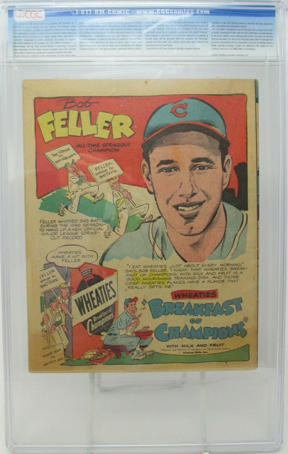 FLASH COMICS WHEATIES PROMOTIONAL ASHCAN - DC 1946 - CGC 5.0 - RARE GOLDEN AGE