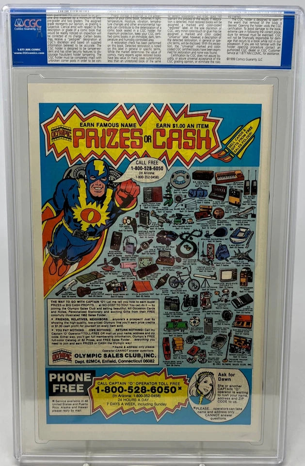 SILVER SURFER #1 - MARVEL 1982 - CGC 9.8 NM/MT - ONE SHOT