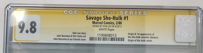 SAVAGE SHE-HULK #1 - MARVEL 1980 - CGC 9.8 NM/MT - SIGNED BY STAN LEE
