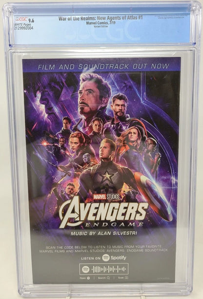 WAR OF THE REALMS NEW AGENTS OF ATLAS #1 - MARVEL 2019 - CGC 9.6