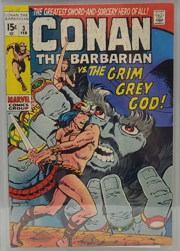 CONAN THE BARBARIAN #3 - MARVEL 1971 - CGC 9.4 - 1ST BORRI - 1039310008