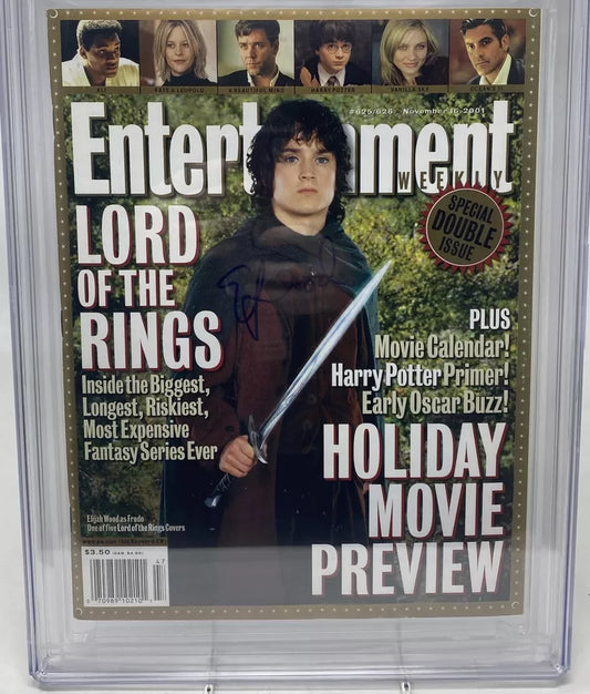 ENTERTAINMENT WEEKLY #625 - ENTERTAINEMTN WEEKLY INC. 2001 - CGCS 9.2 - ELIJAH WOOD SIGNED