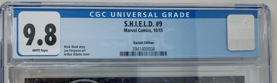 SHIELD #9 - MARVEL 2015 - CGC 9.8 NM/MT - 1ST STAKE AND HOWLING COMMANDOS ROSTER