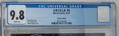 SHIELD #9 - MARVEL 2015 - CGC 9.8 NM/MT - 1ST STAKE AND HOWLING COMMANDOS ROSTER