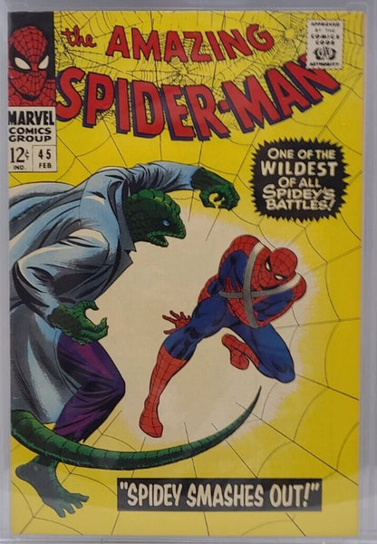 AMAZING SPIDER-MAN #45 - MARVEL 1967 - CGC 9.0 - 3RD LIZARD