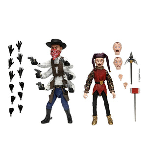 PUPPET MASTER SIX SHOOTER & JESTER ULTIMATE 4IN AF 2PK