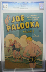 JOE PALOOKA #2 ~ HARVEY PUBLICATIONS 1946 ~ CGC 8.0 VF ~ HAM FISHER COVER & ART