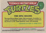 1990 TEENAGE MUTANT NINJA TURTLES 2ND SERIES TOPPS TRADING CARDS