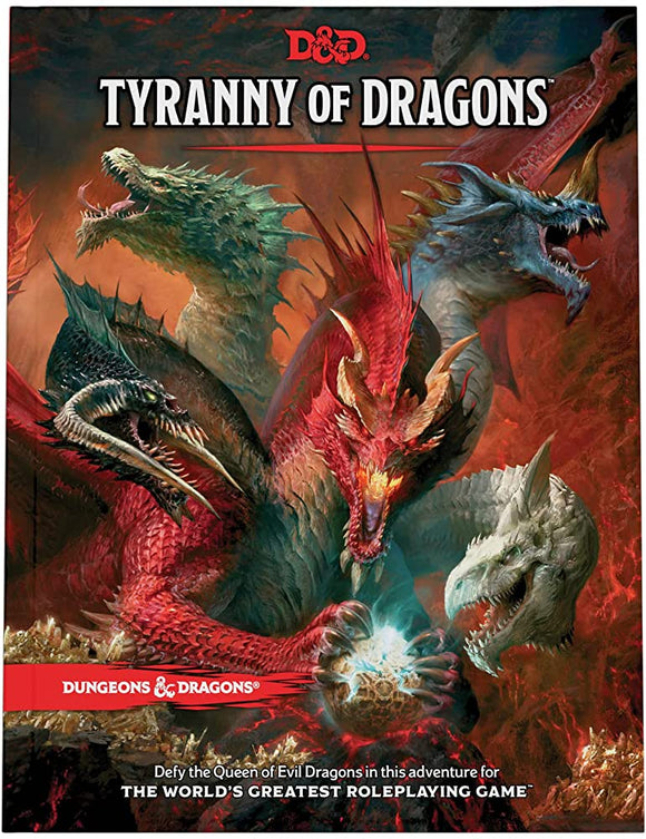 DUNGEONS AND DRAGONS 5E RPG: TYRANNY OF DRAGONS HARD COVER