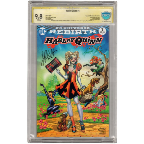 Harley Quinn #1 CBCS 9.8 Emerald City Exclusive Cover-Signed by Amanda Conner and Jimmy Palmiotti-11