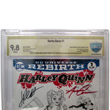 HARLEY QUINN #1 CBCS 9.8 EMERALD CITY EXCLUSIVE COVER - SIGNED - BLACK AND WHITE VARIANT-10