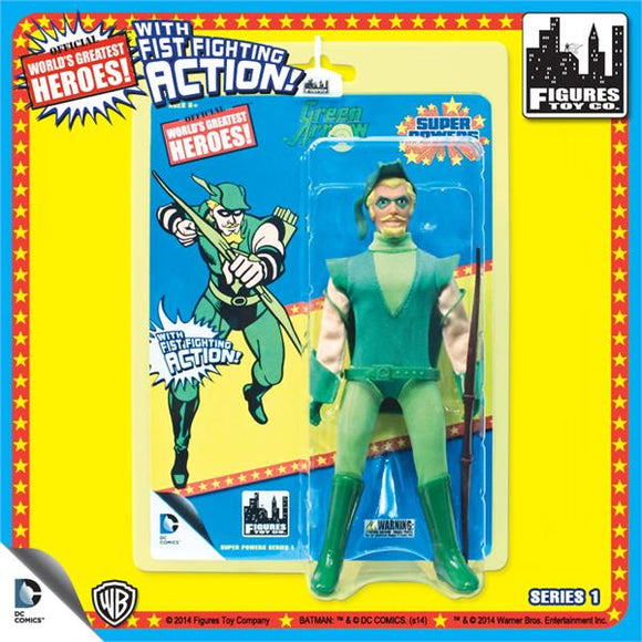 SUPER POWERS RETRO GREEN ARROW 8IN AF S1