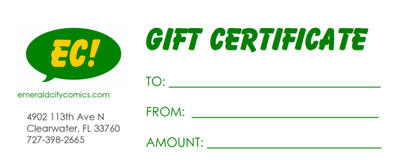 Emerald City IN-STORE Gift Certificate!