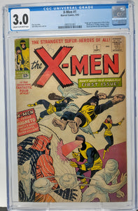 X-MEN #1 ~ MARVEL 1963 ~ CGC 3.0 GD/VG ~ ORIGIN AND 1ST APPEARANCE OF THE X-MEN
