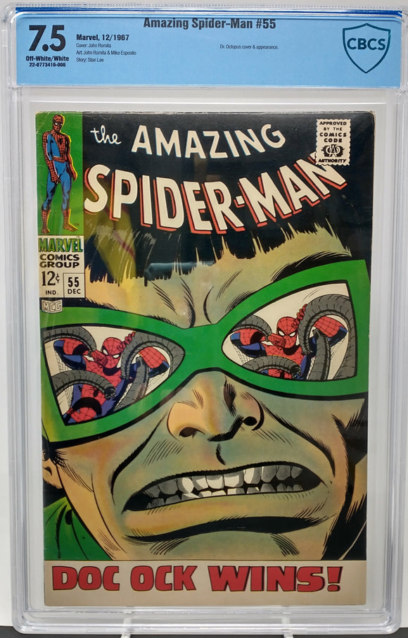 AMAZING SPIDER-MAN #55 ~ MARVEL 1967 ~ CBCS 7.5 VF-