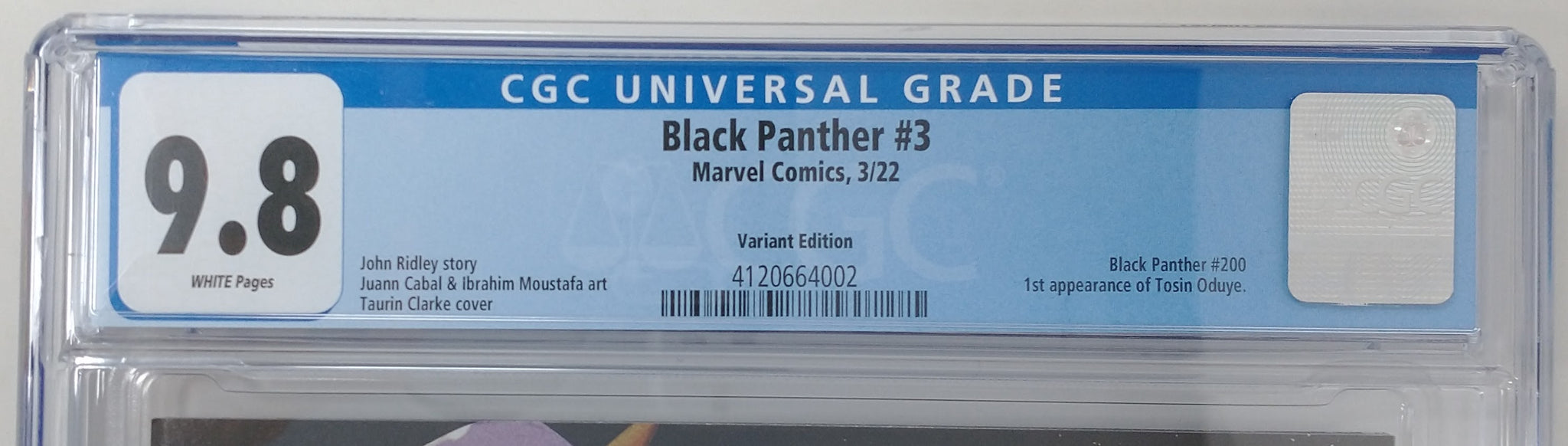 Marvel Comics Black Panther 3 CGC 2024 9.8 White Pages 1st appearance Tosin Oduye