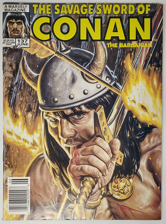 SAVAGE SWORD OF CONAN #137 - MARVEL MAGAZINE 1987