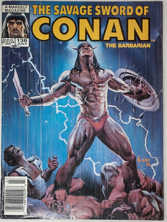 SAVAGE SWORD OF CONAN #138 - MARVEL MAGAZINE 1987
