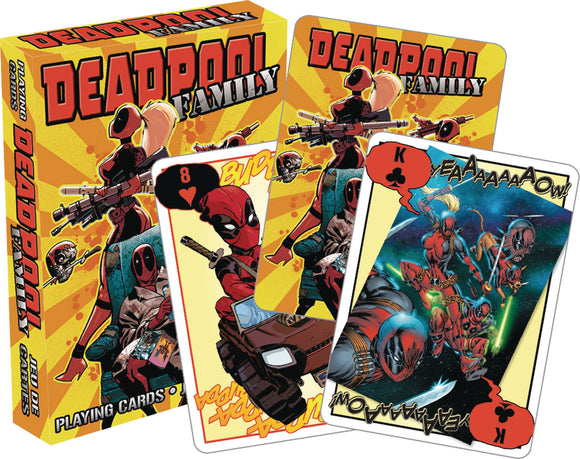 DEADPOOL FAMILY PLAYING CARDS  - Toys and Models