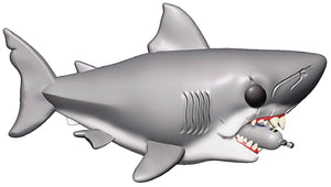 POP LARGE MOVIE JAWS W/DIVING TANK VINYL FIGURE  - Toys and Models