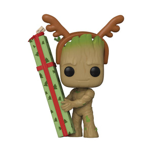 Pop Marvel Gotg Holiday Groot Vin Fig 