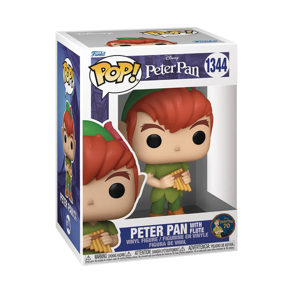 POP DISNEY PETER PAN 70TH PETER PAN W/ FLUTE VIN FIG  - Toys and Models