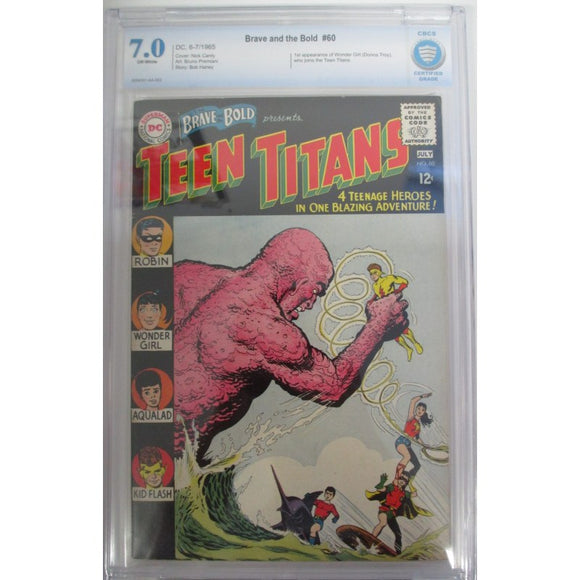 BRAVE AND THE BOLD #60 CBCS 7.0 FIRST DONNA TROY (WONDER GIRL)