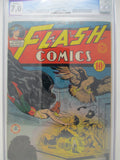 FLASH COMICS #25 ~ DC 1942 ~ CGC 7.0 ~ SECOND HAWKGIRL APPEARANCE